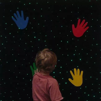 Tapis mural en fibre optique apaisant à LED, tapis sensoriel, éclairage en fibre optique, tapis étoiles