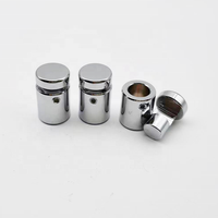 Aluminium Alloy Wall Standoff Mounts 16*19 Glass Holder with Chromed Plated Advertising Clip for Sign Displays Fasteners Product