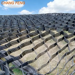 แผ่นรังผึ้ง HDPE สำหรับงานหนัก เป็นมิตรกับสิ่งแวดล้อม ป้องกันการกัดกร่อน ใช้สำหรับทางกรวด กำแพงกันดิน ปูพื้น ลานจอดรถ พื้นที่กลางแจ้ง - Product Image 1