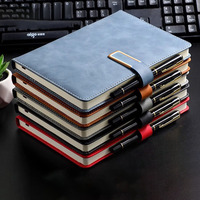 Diario de tapa dura A5 de alta calidad, cuaderno de notas impreso personalizado con logotipo personalizado, cuaderno de negocios de cuero PU, encuadernación térmica