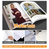 Buku lipat tiga brosur dilipat z-fold instruksi Restoran Manual Menu kertas pencetakan produsen