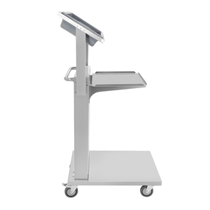 Nouveau Distributeur de Plateaux en Acier Inoxydable Robuste pour Cuisine Commerciale, Distributeur de Plateaux Mobile Autoportant - Product Image 2