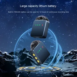 便携式H13领夹麦克风一对四无线TikTok在线直播采访 & Vlog拍摄户外设置 - Product Image 2