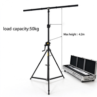 Support de levage mobile en aluminium de 4,2 m, certifié TUV, avec manivelle, pour système de sonorisation Line Array lors de concerts et événements