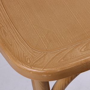 Chaise à dossier croisé en résine - Design industriel moderne, durable et robuste, réglable pour l'hôtellerie et la restauration en extérieur - Product Image 4