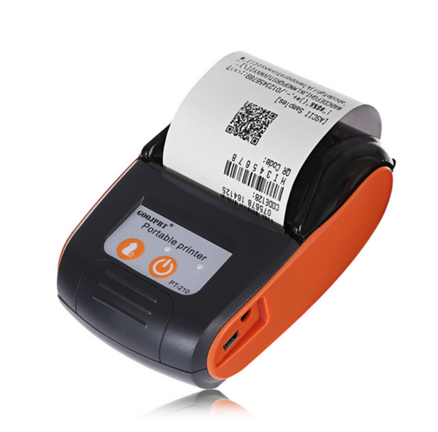 Good Quality Portable Blue Tooth Printer Goojprt PT-210 58mm Mini Thermal Receipt Printer with Leather Case Optional