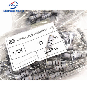 Hainayu 1/2W 5% 1.2R 1.8r 2R 2.7r 3R 3.3r 3.6r 3.9r 4.3r 4.7 5.1r 5.6r 6.8r 7.5r <span class=keywords><strong>9.1r</strong></span> 10R đầy đủ các điện trở màng Carbon - Product Image 1