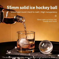 Machine à glaçons sphériques transparentes compacte de bureau commerciale 40 pièces/jour pour des boules de glace rondes à fonte lente pour un usage domestique