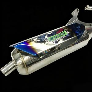 Pot d'échappement pour moto Suzuki GSR Address V125G V125 Scooter, échappement modifié en titane couleur fer blanc avec contre-pression - Product Image 2