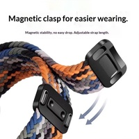 Bracelet en nylon tressé avec fermoir pliable pour Watch GT 6 46 mm