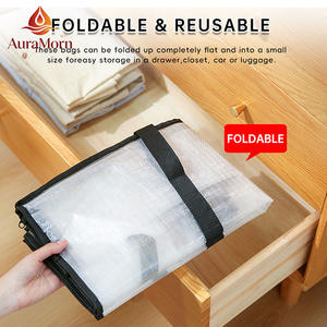 <span class=keywords><strong>Bolsas</strong></span> de Almacenamiento Transparentes y Duraderas <span class=keywords><strong>con</strong></span> Cierre <span class=keywords><strong>para</strong></span> Edredones, Mantas, <span class=keywords><strong>Ropa</strong></span> y <span class=keywords><strong>Ropa</strong></span> de Cama, <span class=keywords><strong>con</strong></span> Frente Transparente <span class=keywords><strong>para</strong></span> una Fácil Organización - Product Image 3