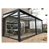 10mm Glass Veranda Partition Wall Movable Sliding Aluminum Decorative Toughened Glass Panels Sliding Partitions Systems