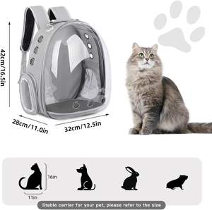 Sac de transport pour animaux de compagnie coloré, grand format, respirant et robuste, pour chat - Product Image 4