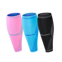 Équipement de protection sportive pour hommes et femmes avec logo personnalisé Manchon de compression pour jambes de football sans pied avec manchons de compression pour mollets