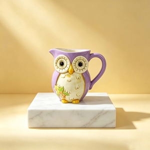 Pot à biscuits en céramique avec couvercle, motif animal multicolore peint à la main, boîte de rangement pour bonbons et biscuits pour la cuisine et le bureau - Product Image 5