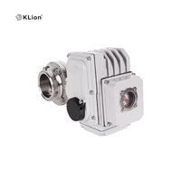 Vanne papillon manuelle à installation rapide en acier inoxydable KLION 304/316 pour applications sanitaires, DN8-DN150, certifiée ISO, OEM PTFE