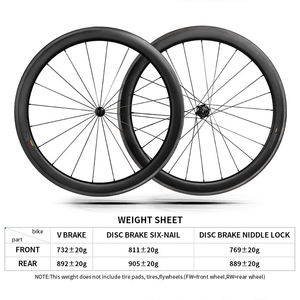 Jeu de roues de <span class=keywords><strong>vélo</strong></span> de route en fibre de carbone TOSEEK personnalisé en usine, 700c, profondeur 38/50/58mm, sans logo, pour freins à disque et V-brake, tubeless, léger, course - Product Image 5