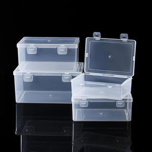 กล่องเก็บของพลาสติกใส 14.3x10.6x5.8 ซม. พร้อมฝาปิดสำหรับของเล่นเครื่องเขียนเครื่องประดับจัดระเบียบรูปสี่เหลี่ยมผืนผ้าวัสดุ PP - Product Image 2