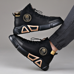 ¡Novedad de 2025! Botas de moto informales de cuero de alta calidad para hombre, suela blanda, malla de goma transpirable, cómodas para invierno, primavera y otoño - Product Image 2