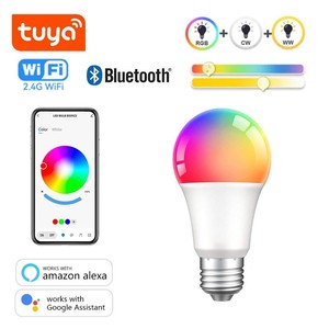 Bán Buôn Thông Minh Tuya Ứng Dụng Điều Khiển Màu Sắc Thay Đổi LED Ánh Sáng Bóng Đèn E27 Wifi + Bt Alex Google Trợ Lý Bằng Giọng Nói Điều Khiển Ánh Sáng Bóng Đèn - Product Image 3