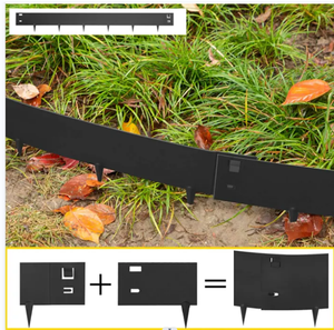 Bordure de jardin en acier Corten, bordure de pelouse en acier pour l'aménagement paysager domestique - Product Image 3