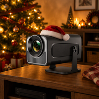 Projecteur domestique Junuo HY320 Mini Android 14 1280x720P 200 Lumens à courte focale avec WiFi 2.4G/5G et haut-parleurs intégrés, prend en charge 23 langues au total