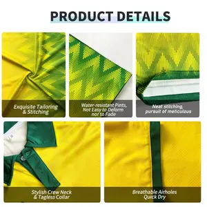 Custom OEM Service Breathable Soccer Wear Kit Custom Football Jerseys Soccer T-shirt Uniform Sublimated Soccer Jersey