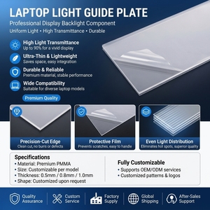 Plaque de guidage lumineux en PMMA acrylique ultra-mince et légère de 14 pouces pour la réparation et le remplacement d'écrans LCD d'ordinateurs portables – Vente en gros - Product Image 2