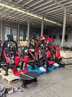 Machine à poussée à deux positions avec hauteur réglable pour l'isolement des triceps
