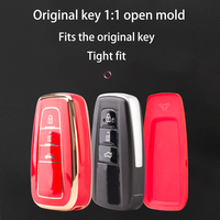 Accessoires pour clés de voiture, étui de protection en TPU pour voitures Toyota - Écologique, résistant à l'usure, logo personnalisé, design noir de luxe