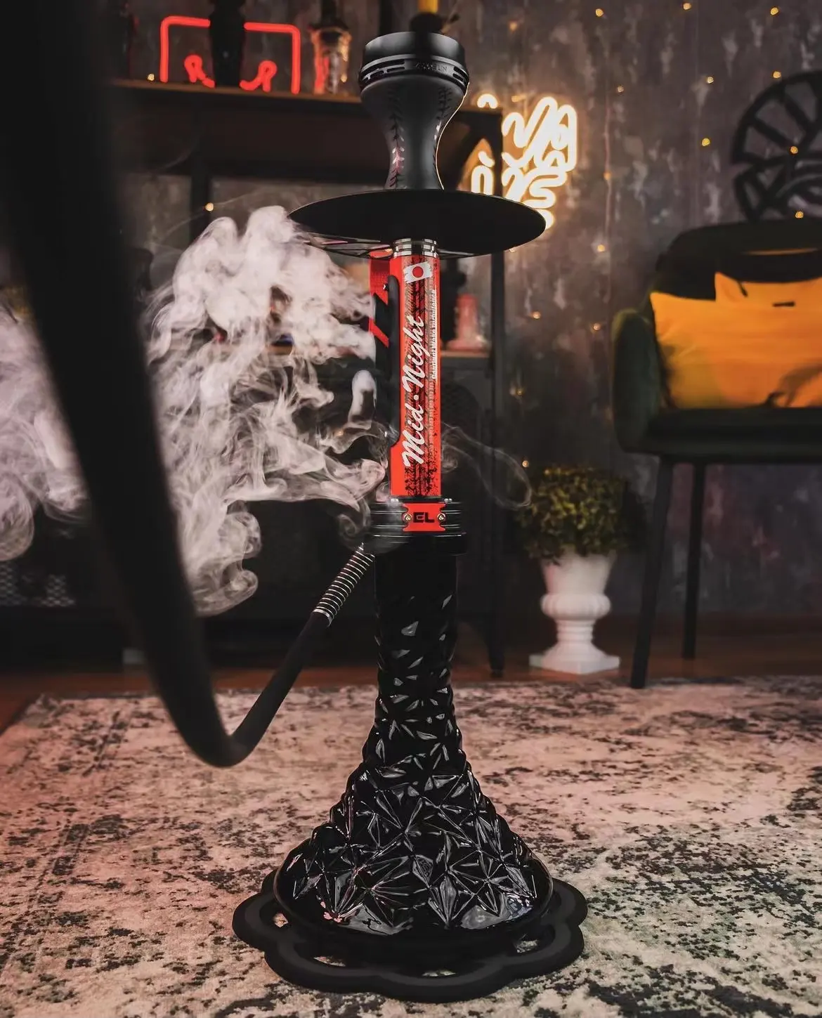 엘 폭격기 물 담뱃대 스테인레스 스틸 독일 디자인 Shisha 높은 테크노 핫 세일 한 사람 Shisha