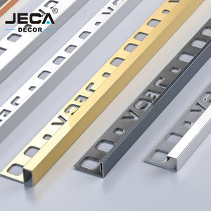 Foshan Factory JECA bordo <span class=keywords><strong>in</strong></span> <span class=keywords><strong>acciaio</strong></span> inossidabile Trim varie <span class=keywords><strong>dimensioni</strong></span> Logo OEM profili <span class=keywords><strong>in</strong></span> piastrelle di ceramica per la decorazione di bordi di pavimenti e pareti - Product Image 4