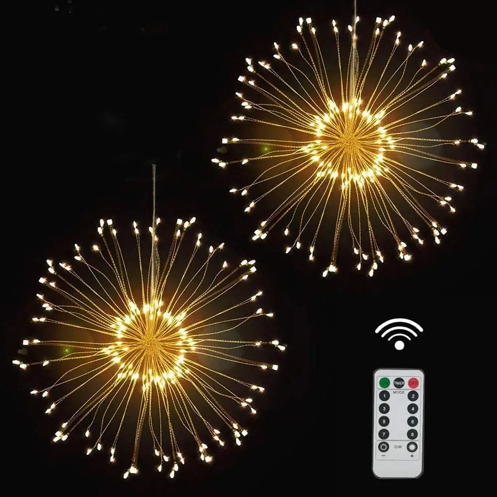 IP65 Outdoor Waterproof Christmas Party Wedding Lighting Remote Control DIY Firework Led String Lights