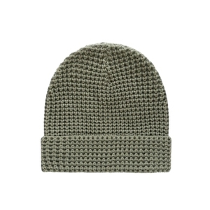 Gorros de Invierno de Punto Acrílico de Diseño Personalizado al por Mayor del Fabricante, Gorro de Punto Tipo Waffle con Logotipo Personalizado para Hombre y Mujer - Product Image 3