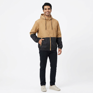 Custom <b>Canvas</b> Polyester Windbreaker Jacket Vintage Retro Waterproof Outdoor Men's Front Breathable Wholesale OEM - Product Image 1