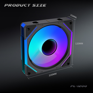 Lovingcool Fabriek Groothandel 120Mm Rgb Computerkast Koelventilator Dc 12V Sync 5V 3pin Argb Gaming Pc Koeler Bouwsteenventilatoren - Product Image 5