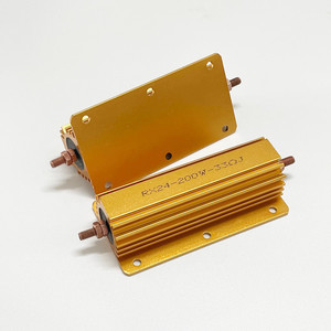 Điện trở vỏ nhôm vàng Rx24G-200W 300W 500W 1R <span class=keywords><strong>2R</strong></span> 3R 4R 5R 10R 100R ohm 1K 0.05-20K - Product Image 3