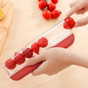 Non Stick Tomato Slicer Grape Cherry <b>Cutter</b> Manual Fruit <b>Vegetable</b> Dicer Rust Proof Blades Easy Clean Salad Prep Kitchen Gadget - Product Image 5