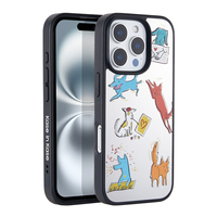 Étui de téléphone magnétique en TPU antichoc réfléchissant avec peinture UV, design DIY, emballage de vente au détail pour modèles 11-17 Pro Max Air