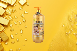 Gel Douche Exfoliant Corporel Animo Or 24K Marque Blanche – Exfoliant Naturel pour Peau Lisse – Soin Corporel OEM - Product Image 4