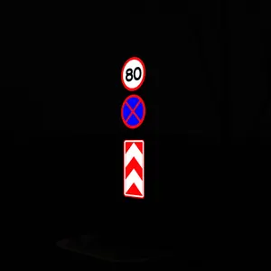 工場卸売反射ステッカー交通標識カスタムメイド交通警告標識