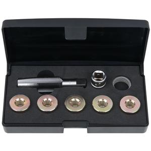 KS TOOLS Kit de reparación de tapón de drenaje de sumidero de aceite, 12 piezas M18 x 1,5 - Product Image 1