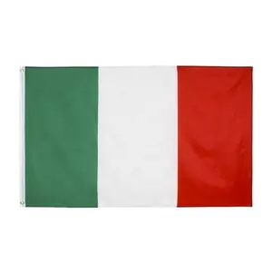 Bandeira do país 3x5 pés Bandeira da Itália Bandeiras italianas de poliéster com ilhós de latão 3x5 pés