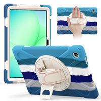 Étuis robustes avec béquille pour tablette Samsung Galaxy Tab A11 Plus 11'' 2025, en silicone et PC rigide, 3 couches antichoc, adaptés aux enfants