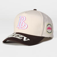 Gorra de Béisbol Personalizada de 5 Paneles con Bordado, Cierre a Presión, Color Sólido, Logotipo Personalizado, Gorra de Dos Tonos