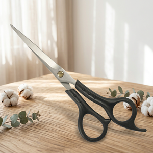 Ciseaux à cheveux professionnels Eversharp en acier inoxydable 440C, lame tranchante, manche long, pour droitiers, poignée en plastique, ciseaux de coiffure - Product Image 6