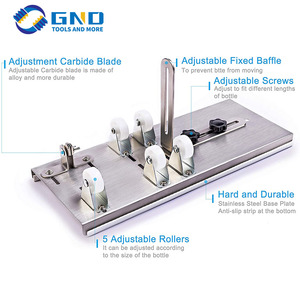 कांच की बोतल के लिए कटर उन्नत बोतल काटने के उपकरण किट काटने दौर और वर्ग की बोतलें छेद - Product Image 6
