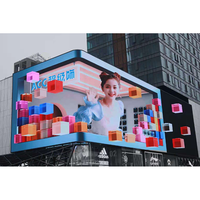 TOPvision Dış Mekan Panel Led Reklam Ekranı Renkli Şelale Duvara Monte Kore Billboard Ultra 3D Görüntü Resim Göstergesi