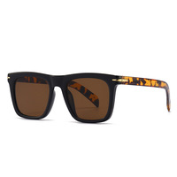 Lunettes de soleil classiques tendance 2026 pour hommes, de haute qualité, marque de luxe, vintage, noires, carrées, avec logo personnalisé