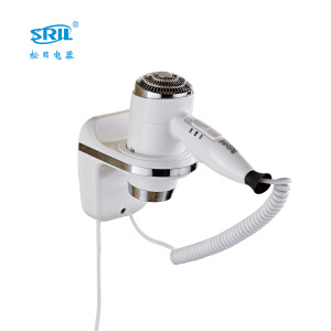OEM&amp;ODM Hotel Bathroom 1600 Watt <strong>Wall</strong> <strong>Mounted</strong> Electrical Hair Dryer - Product Image 1